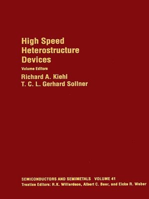 cover image of High Speed Heterostructure Devices
